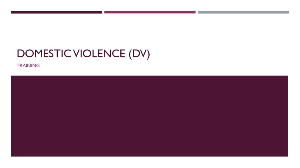 Annual Domestic Violence
